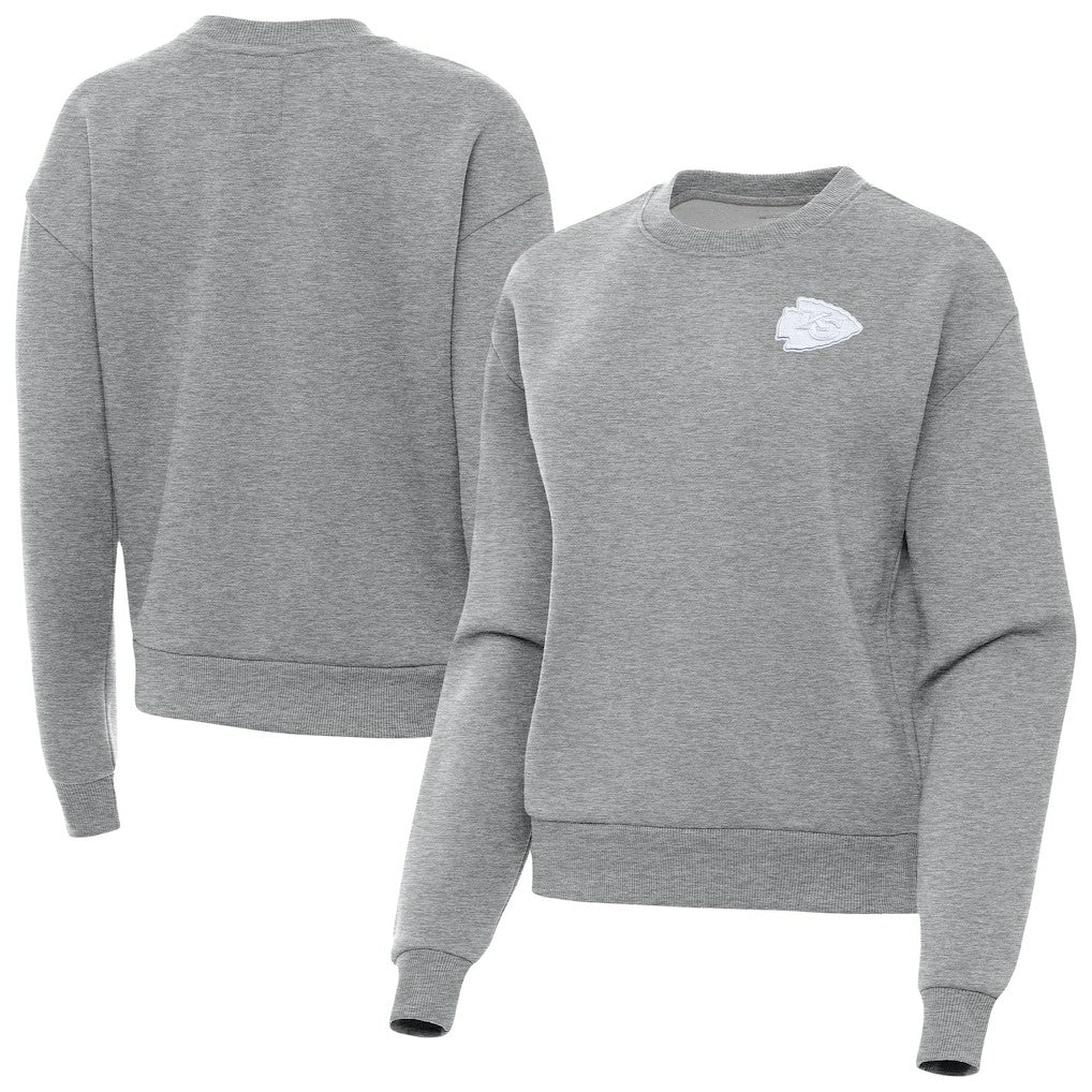 Antigua Women's Victory Crew Pullover Sweatshirt - Kansas City Chiefs Pullover