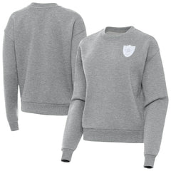 Antigua Women's Victory Crew Pullover Sweatshirt - Las Vegas Raiders Pullover
