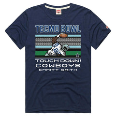 Emmitt Smith  Homage Unisex Tecmo Bowl Retired Player Graphic Tri-Blend T-Shirt - Dallas Cowboys T-shirts