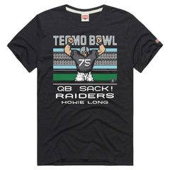 Howie Long  Homage Unisex Tecmo Bowl Retired Player Graphic Tri-Blend T-Shirt - Las Vegas Raiders T-shirts
