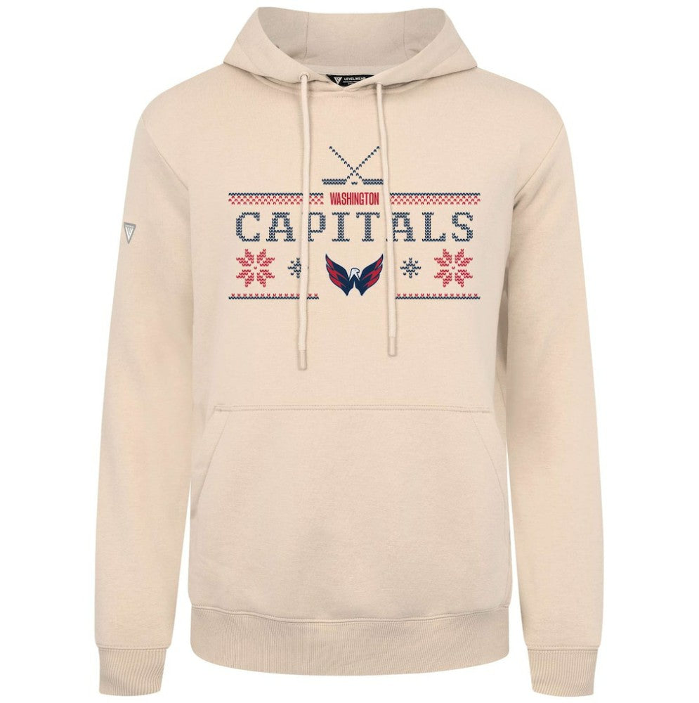 NHL Washington Capitals Levelwear Podium Holiday Pullover Hoodie