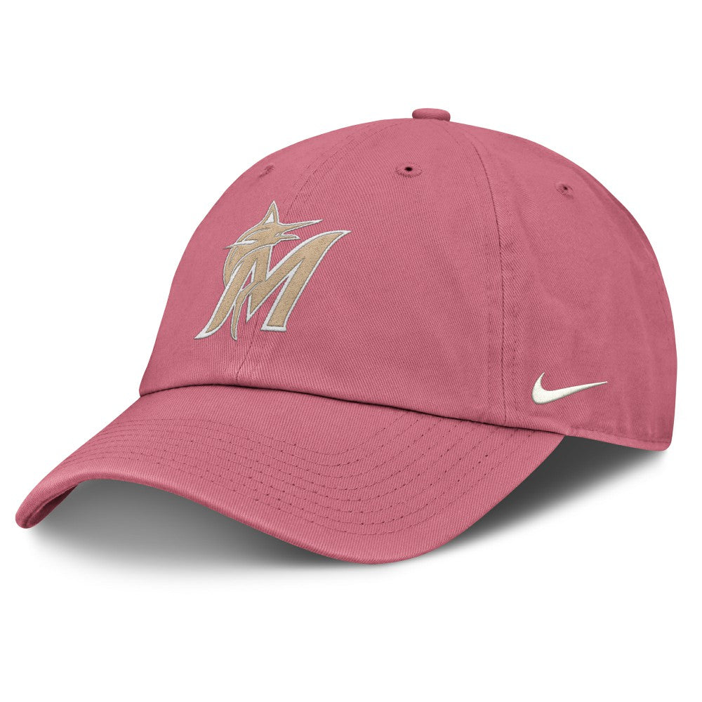 Pink Miami Marlins Nike Unisex Mother's Day Club Adjustable Hat