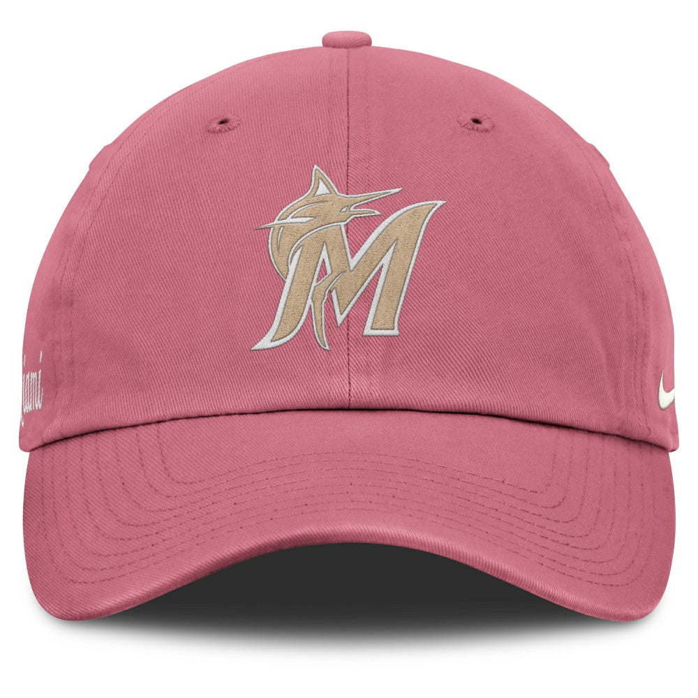 Pink Miami Marlins Nike Unisex Mother's Day Club Adjustable Hat