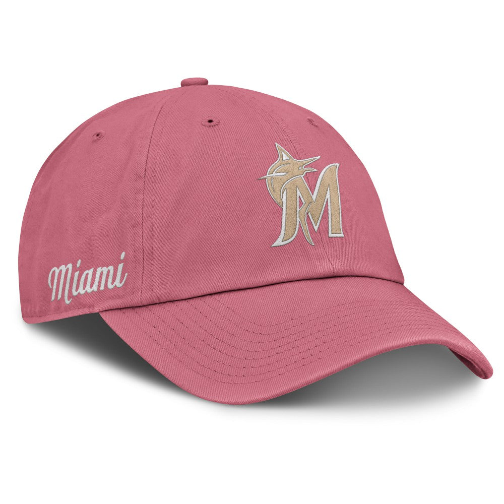 Pink Miami Marlins Nike Unisex Mother's Day Club Adjustable Hat