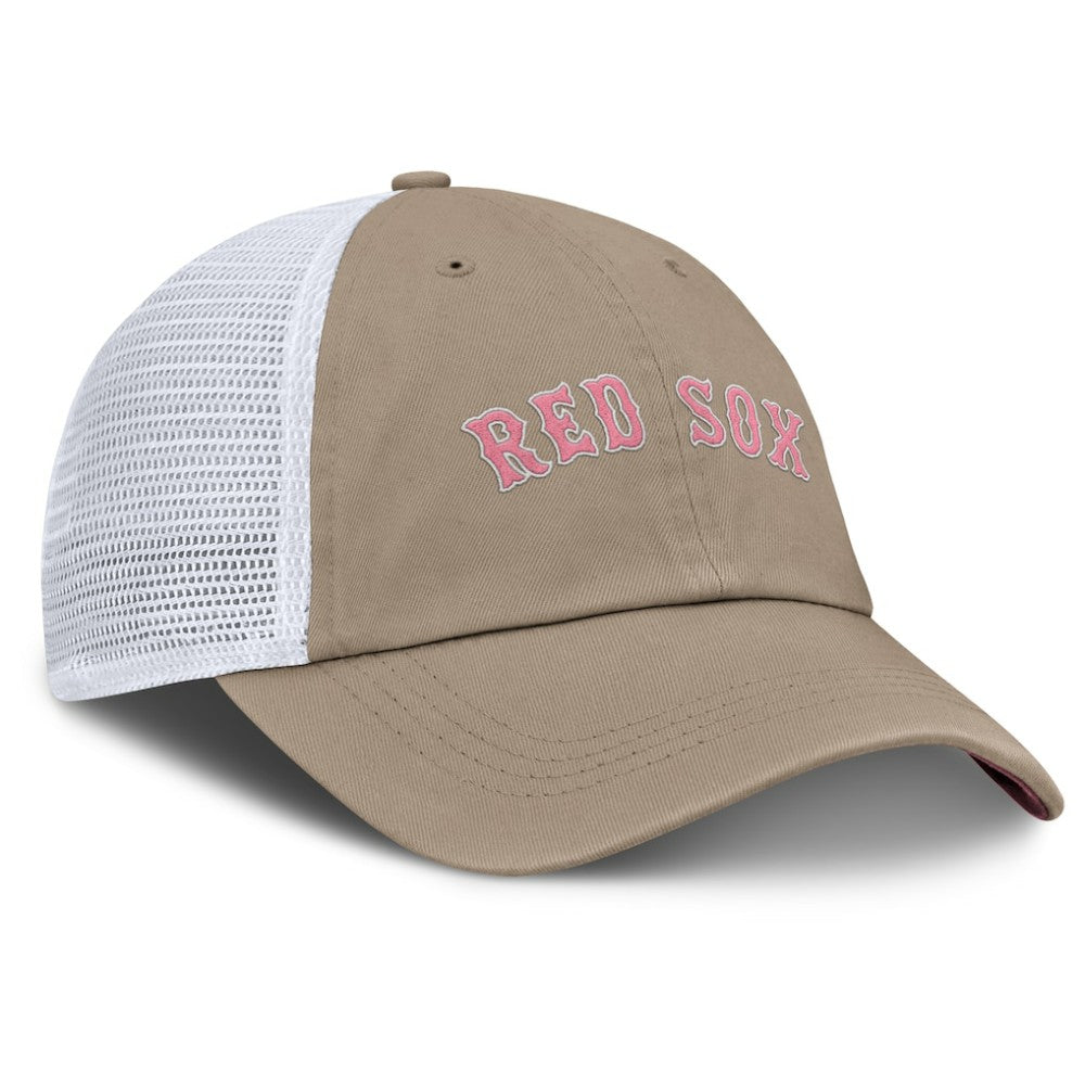 Khaki/White Boston Red Sox Nike Unisex Mother's Day Club Trucker Adjustable Hat