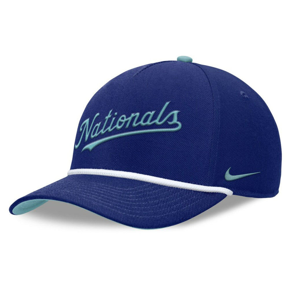 Royal Washington Nationals Nike Father's Day Rise Adjustable Hat