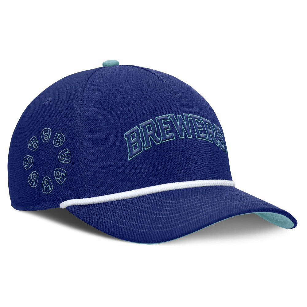 Royal Milwaukee Brewers Nike Father's Day Rise Adjustable Hat