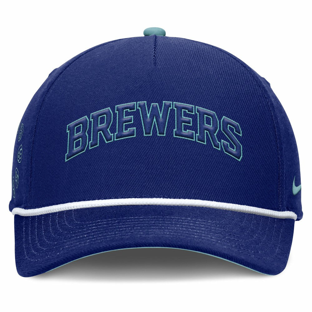 Royal Milwaukee Brewers Nike Father's Day Rise Adjustable Hat