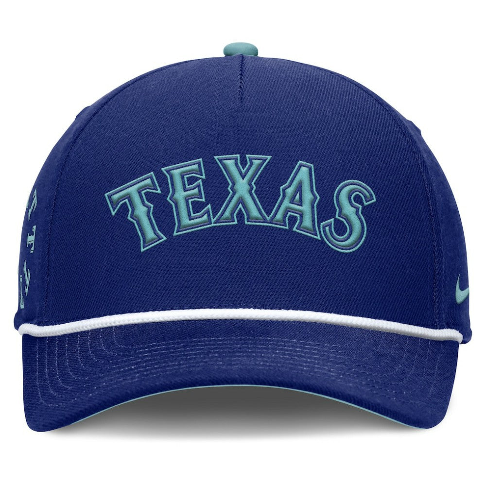 Royal Texas Rangers Nike Father's Day Rise Adjustable Hat