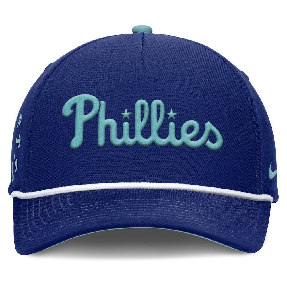 Royal Philadelphia Phillies Nike Father's Day Rise Adjustable Hat