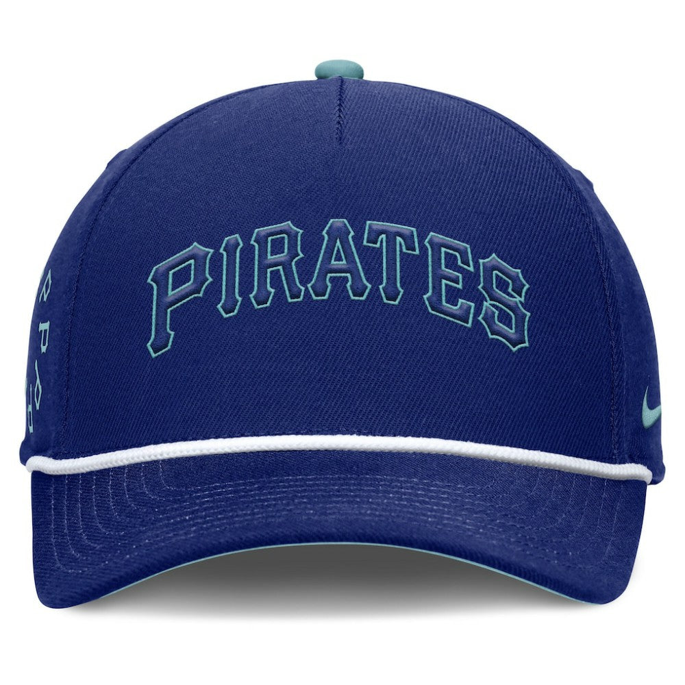 Royal Pittsburgh Pirates Nike Father's Day Rise Adjustable Hat