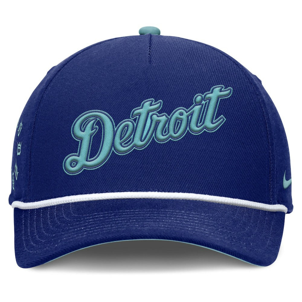 Royal Detroit Tigers Nike Father's Day Rise Adjustable Hat