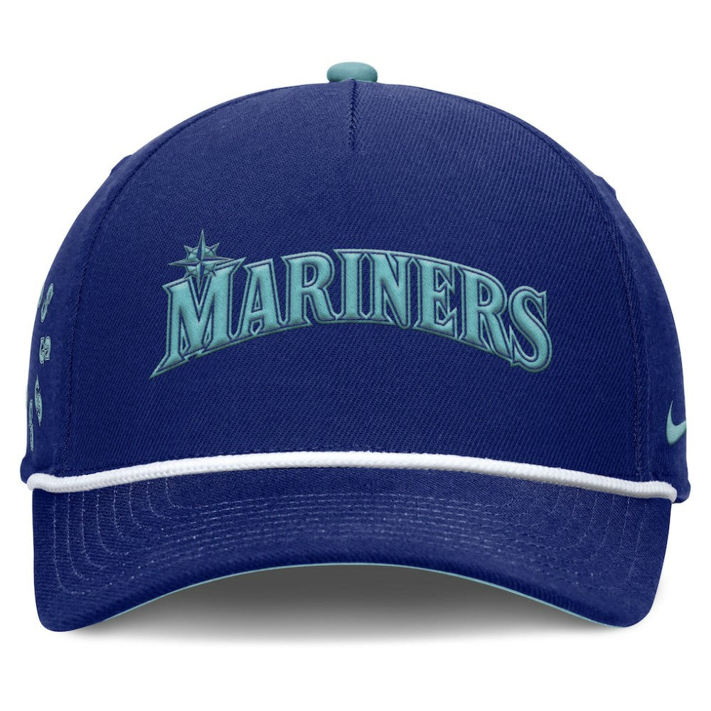 Royal Seattle Mariners Nike Father's Day Rise Adjustable Hat