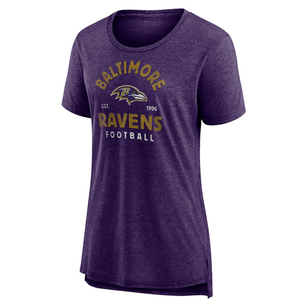 Women's Vintage Arch Tri-Blend T-Shirt - Baltimore Ravens T-shirts