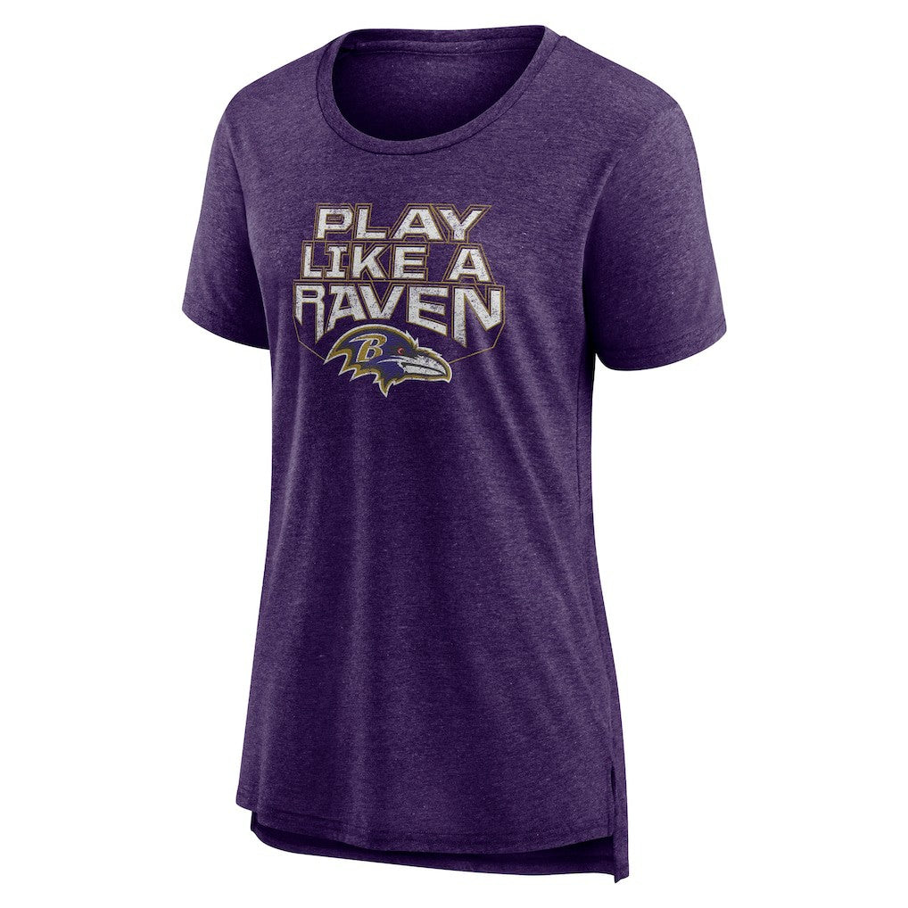 Women's Hometown First Down Tri-Blend T-Shirt - Baltimore Ravens T-shirts