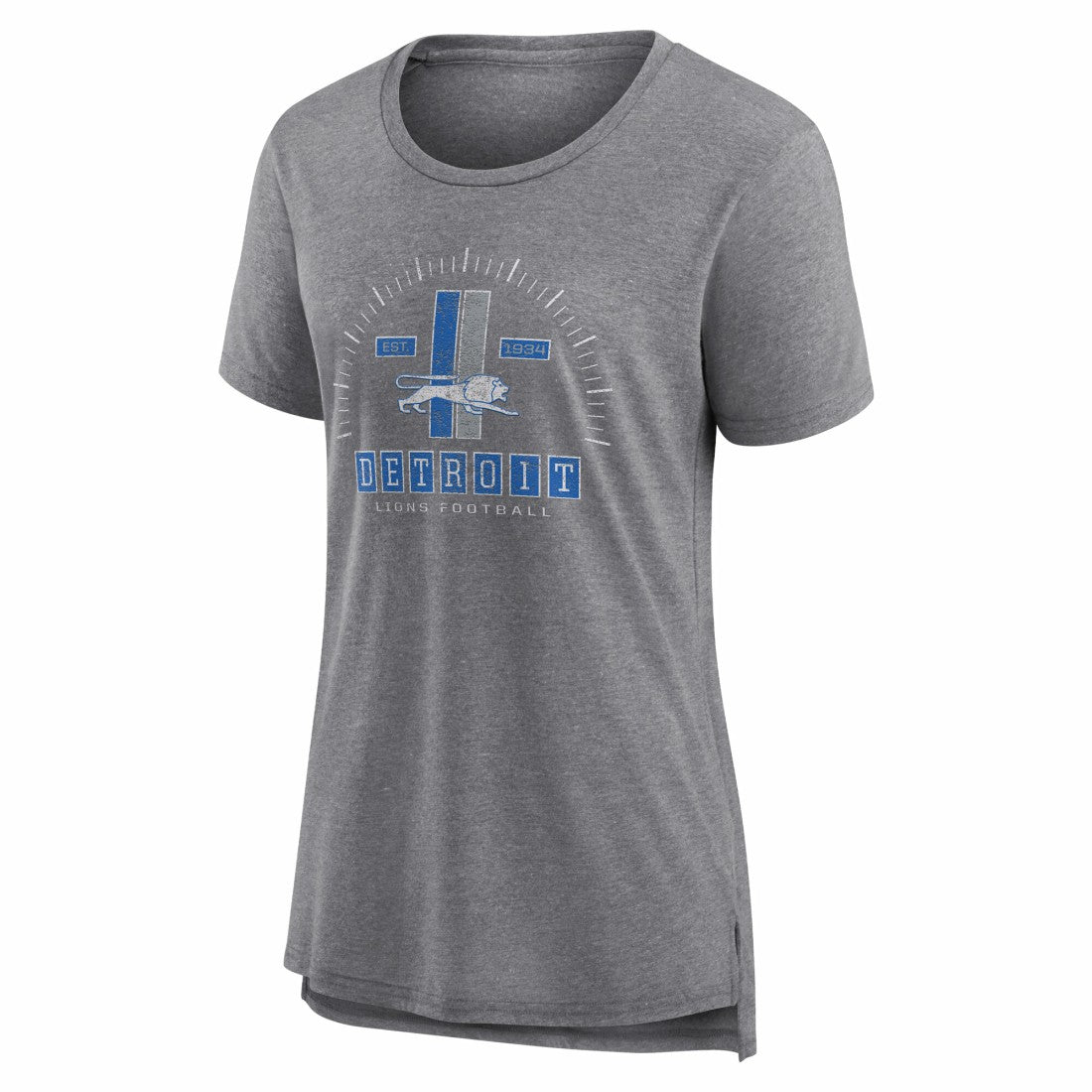 Women's Vintage Graphic Tri-Blend Scoop Neck T-Shirt - Detroit Lions T-shirts