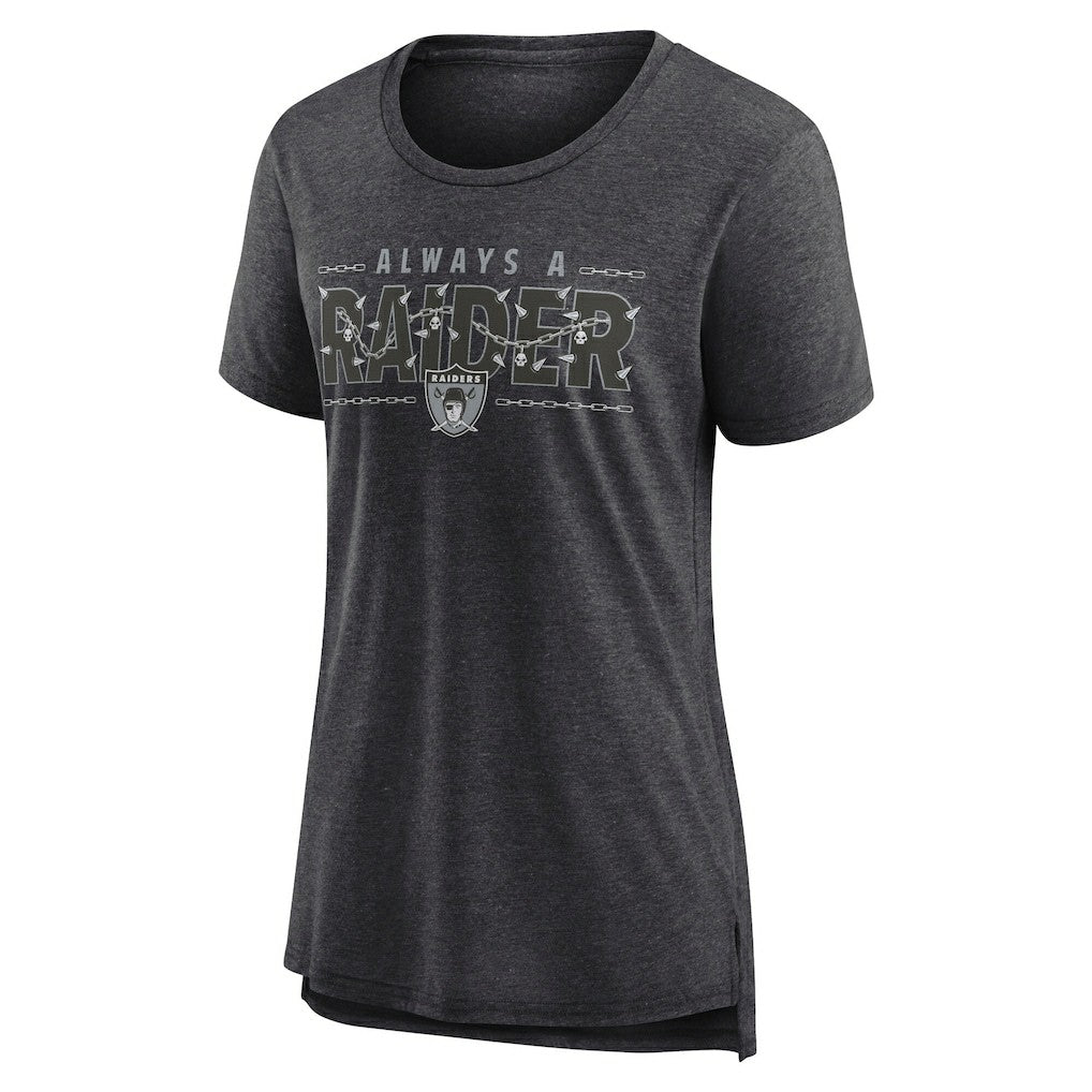 Women's Vintage Graphic Tri-Blend Scoop Neck T-Shirt - Las Vegas Raiders T-shirts