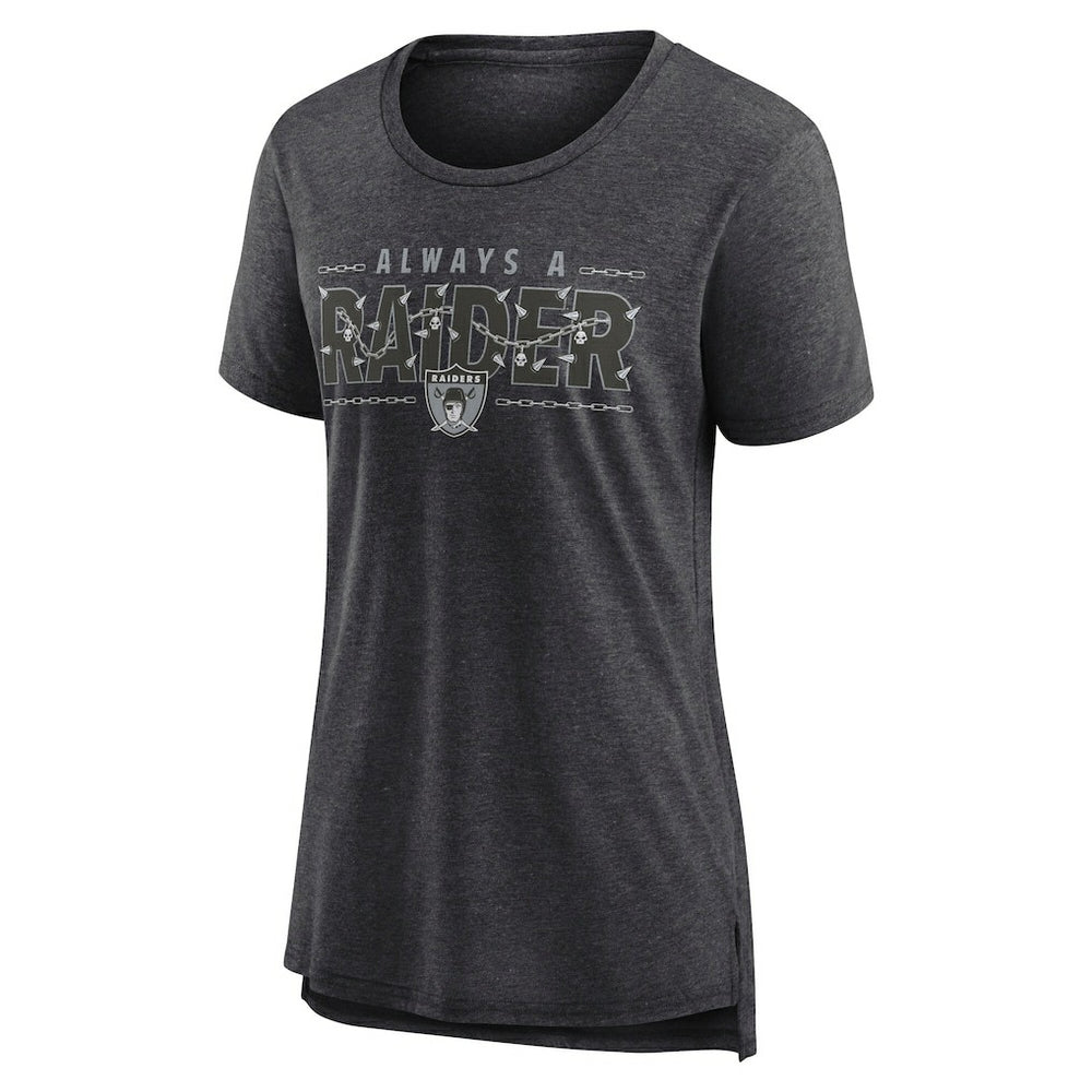 Women's Vintage Graphic Tri-Blend Scoop Neck T-Shirt - Las Vegas Raiders T-shirts