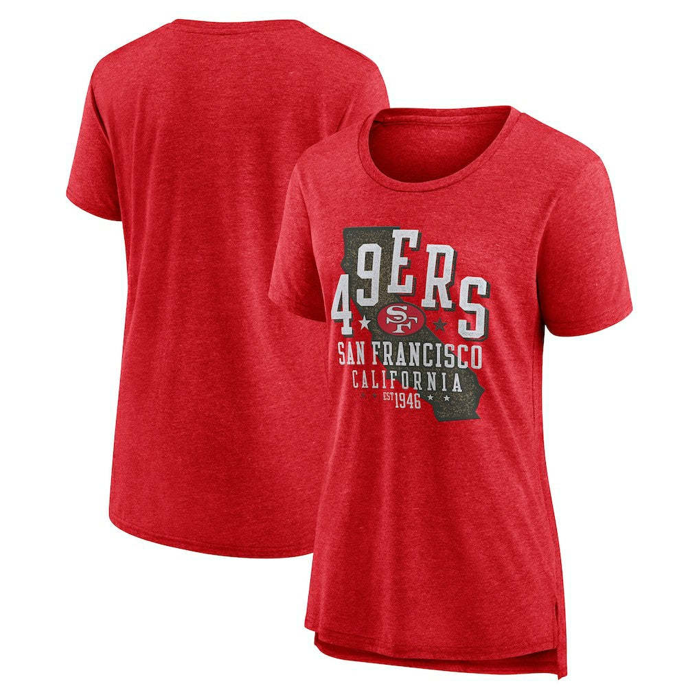 Women's Vintage Graphic Tri-Blend Scoop Neck T-Shirt - San Francisco 49ers T-shirts
