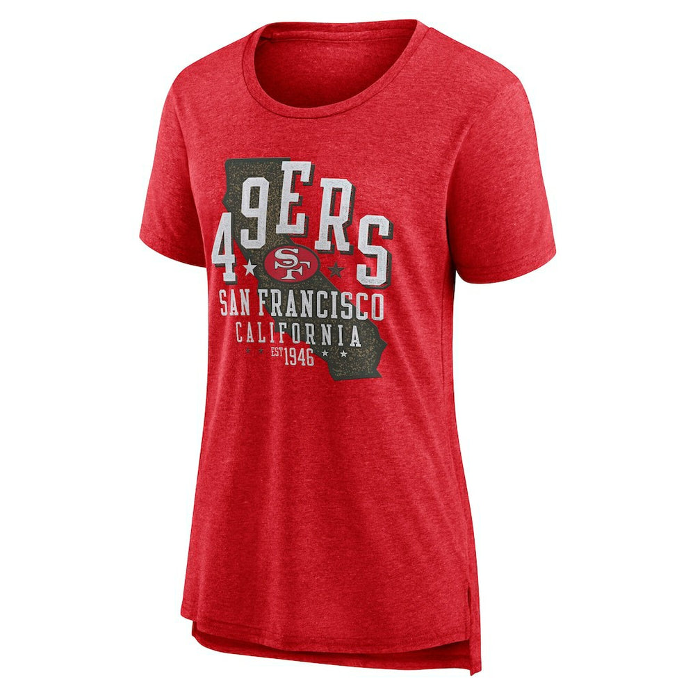 Women's Vintage Graphic Tri-Blend Scoop Neck T-Shirt - San Francisco 49ers T-shirts