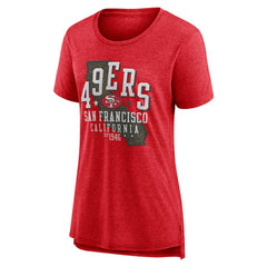 Women's Vintage Graphic Tri-Blend Scoop Neck T-Shirt - San Francisco 49ers T-shirts