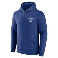 NHL Tampa Bay Lightning Blue Team Lockup Pullover Hoodie
