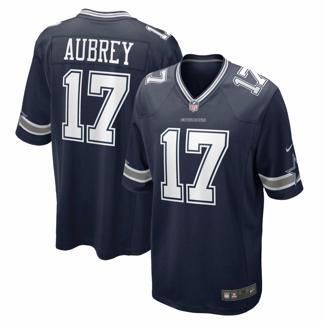 Brandon Aubrey  Team Game Jersey - Dallas Cowboys Jerseys