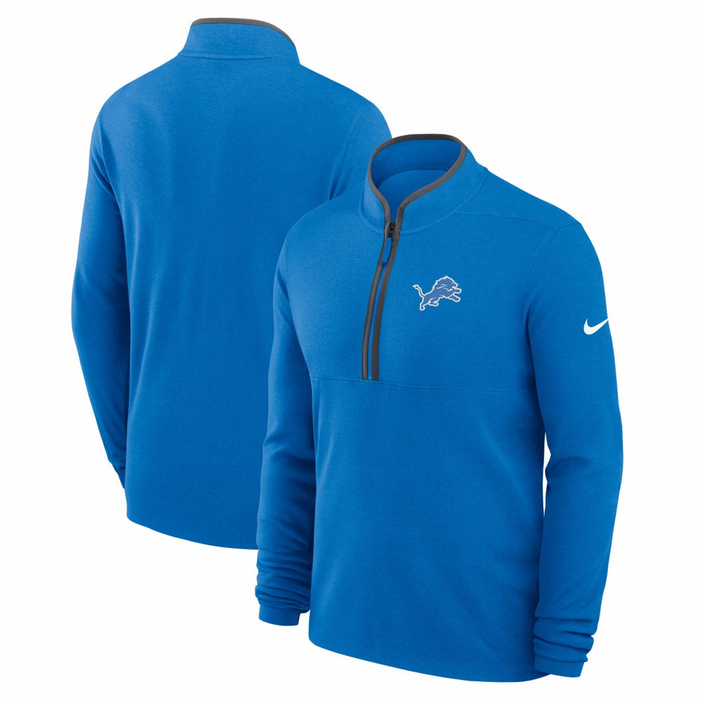 Lightweight Victory Dri-FIT Half-Zip Pullover - Detroit Lions Pullover