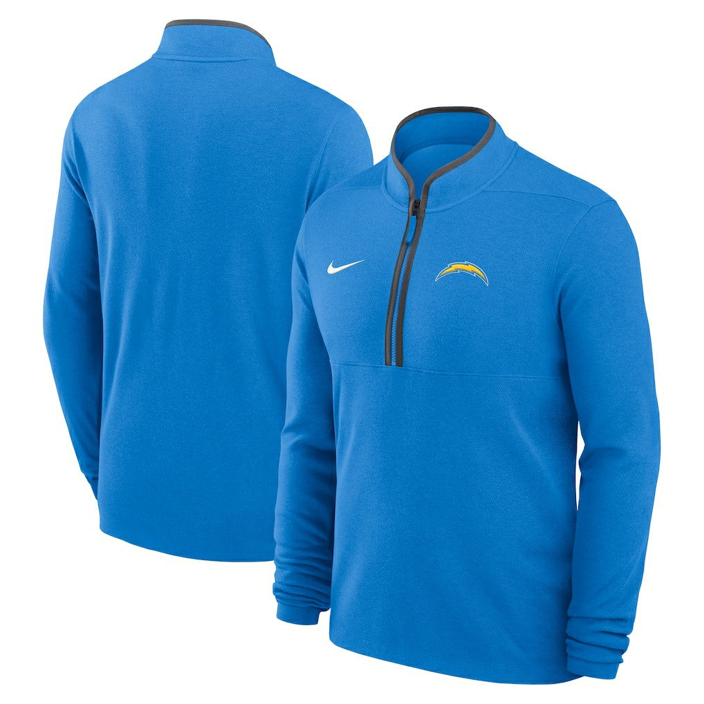 Lightweight Victory Dri-FIT Half-Zip Pullover - Los Angeles Chargers Pullover