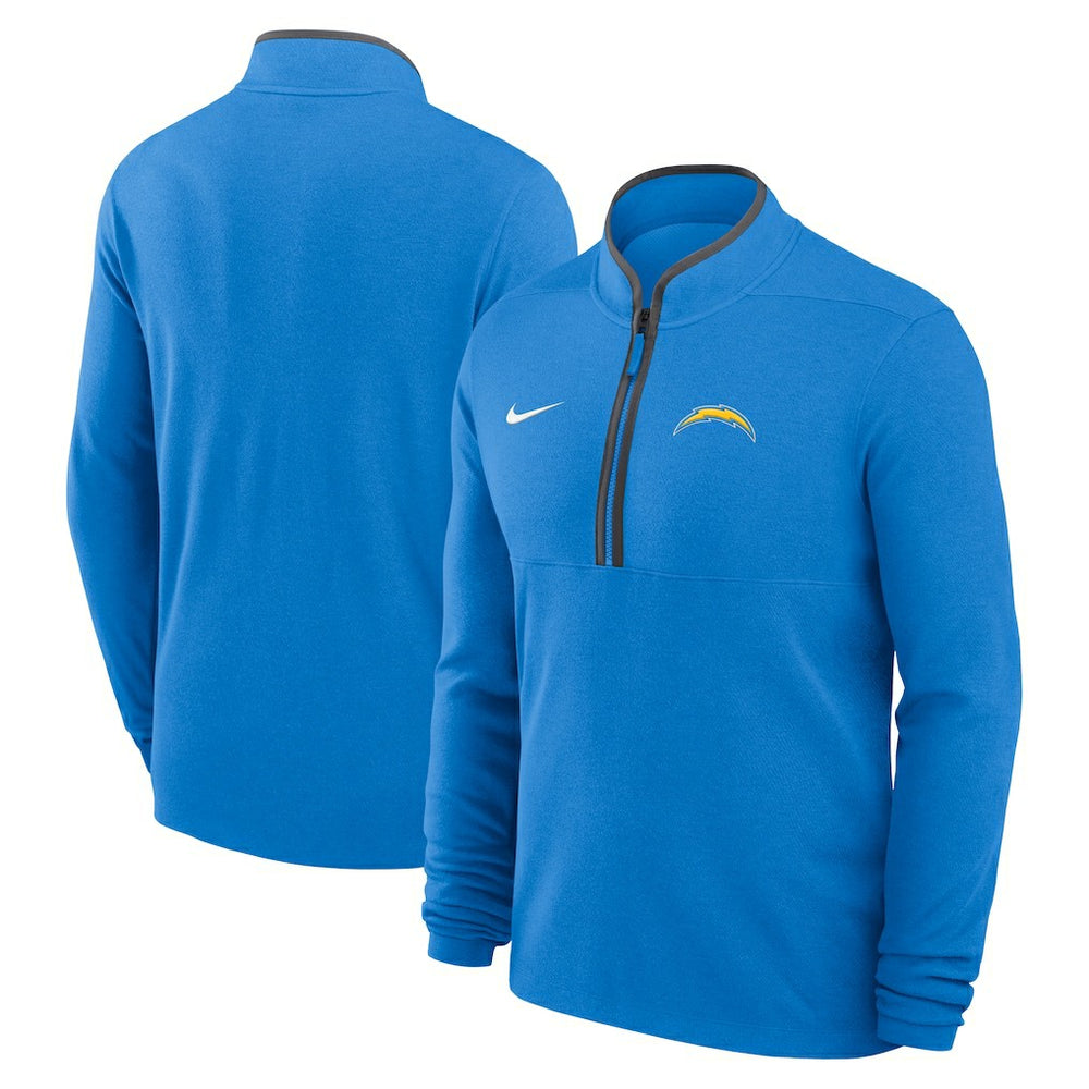 Lightweight Victory Dri-FIT Half-Zip Pullover - Los Angeles Chargers Pullover