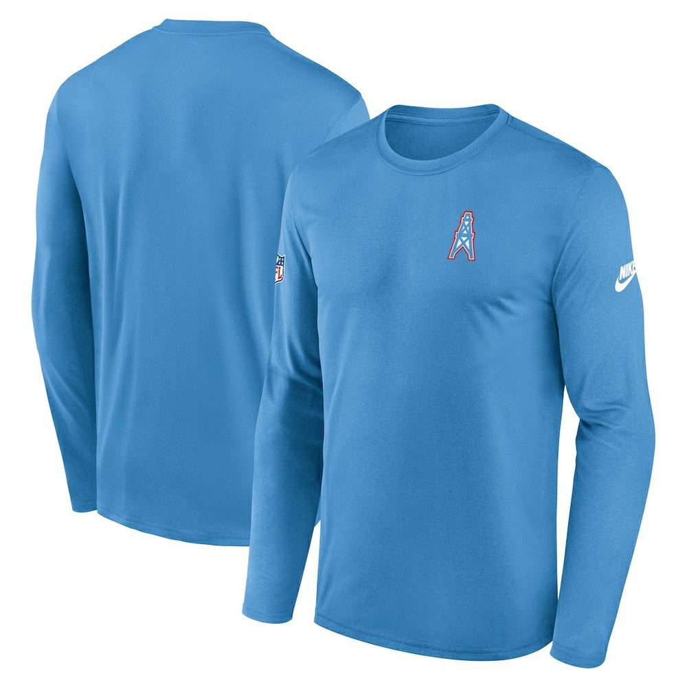 Legend Oilers Throwback Dri-FIT Long Sleeve T-Shirt - Tennessee Titans T-shirts