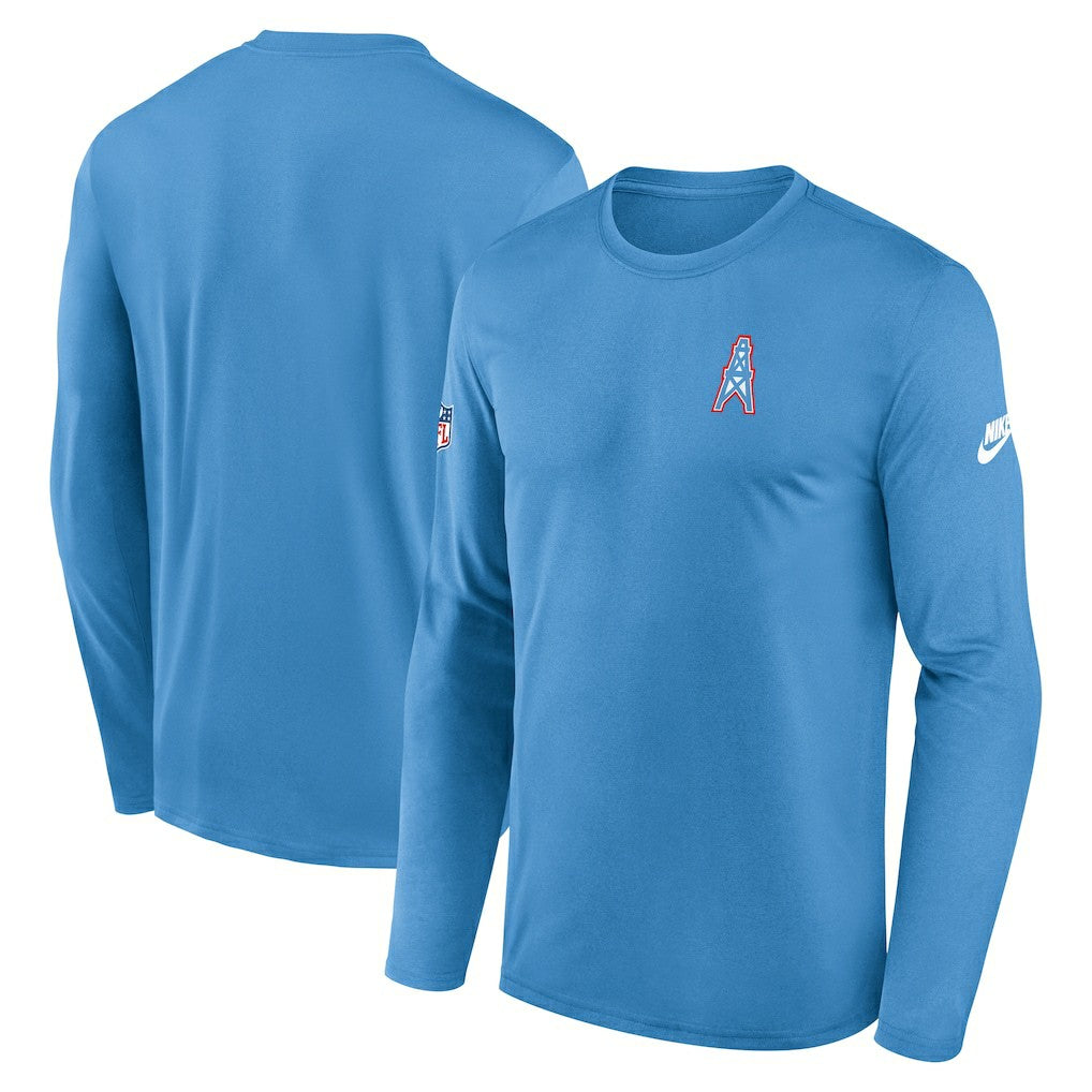 Legend Oilers Throwback Dri-FIT Long Sleeve T-Shirt - Tennessee Titans T-shirts