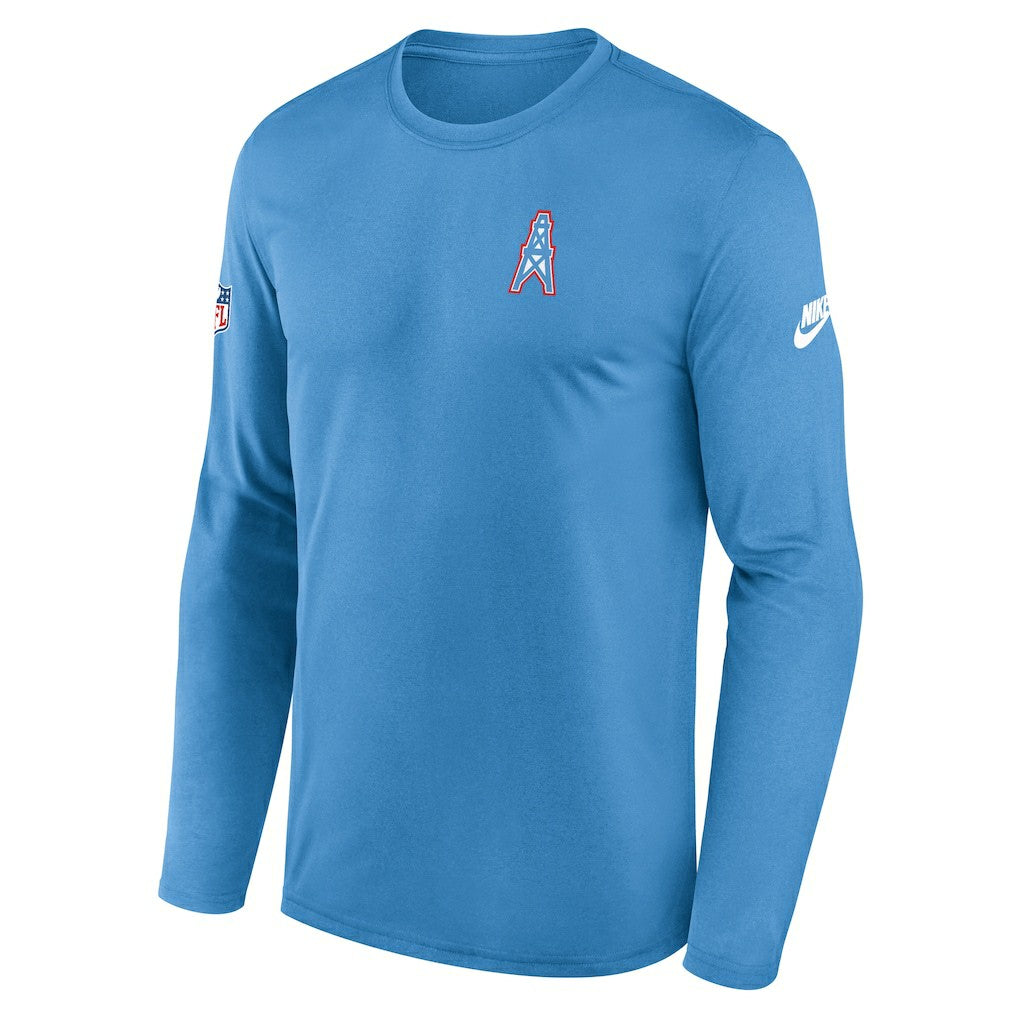 Legend Oilers Throwback Dri-FIT Long Sleeve T-Shirt - Tennessee Titans T-shirts