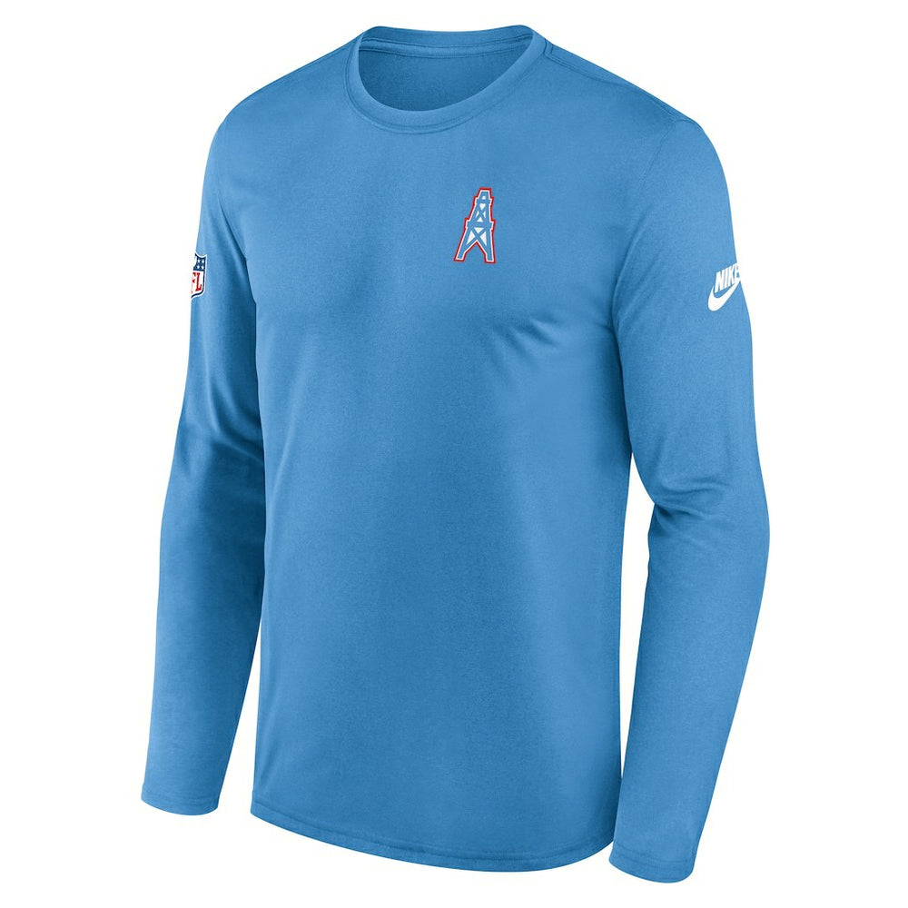 Legend Oilers Throwback Dri-FIT Long Sleeve T-Shirt - Tennessee Titans T-shirts