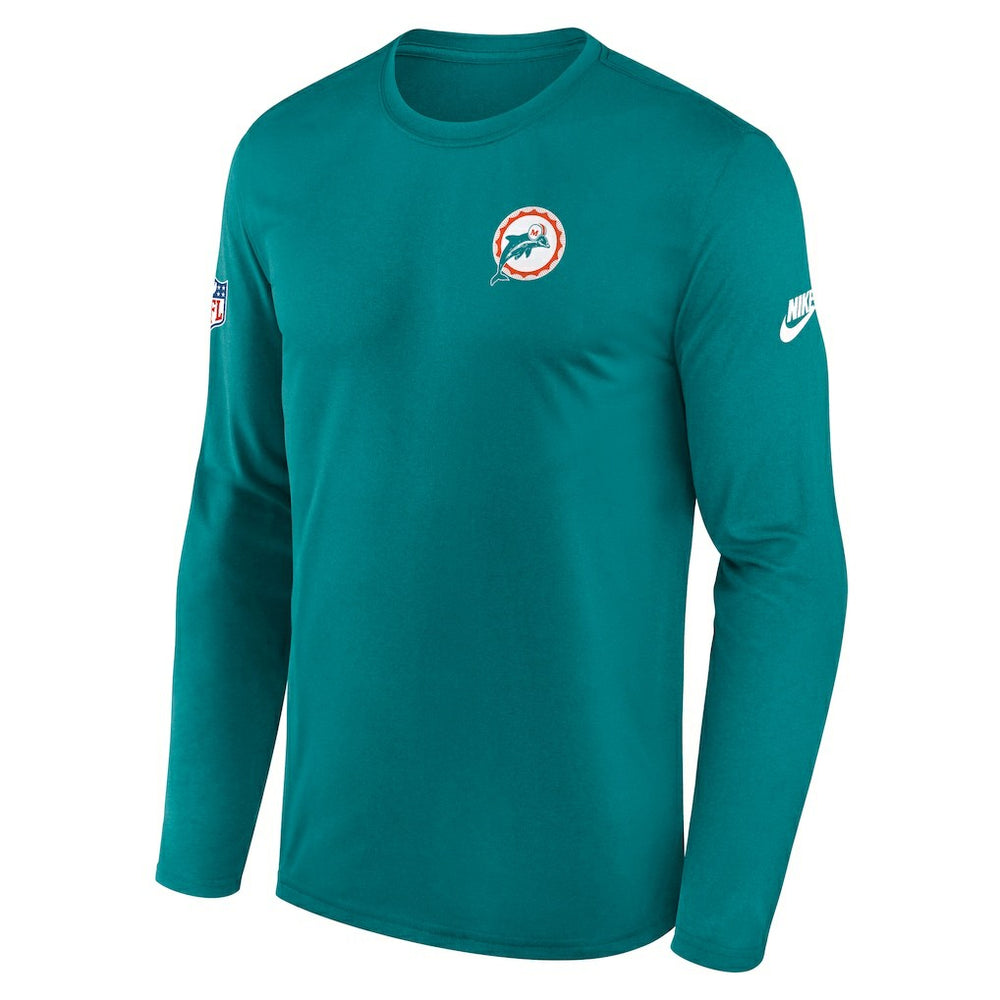 Legend Small Logo Dri-FIT Long Sleeve T-Shirt - Miami Dolphins T-shirts