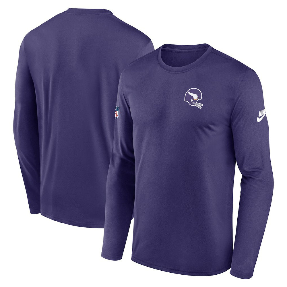 Legend Small Logo Dri-FIT Long Sleeve T-Shirt - Minnesota Vikings T-shirts
