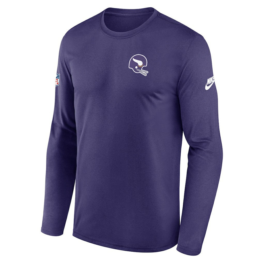 Legend Small Logo Dri-FIT Long Sleeve T-Shirt - Minnesota Vikings T-shirts