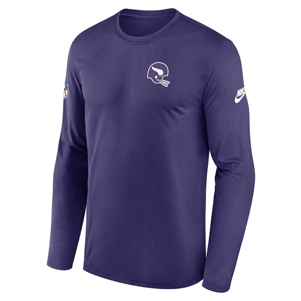 Legend Small Logo Dri-FIT Long Sleeve T-Shirt - Minnesota Vikings T-shirts