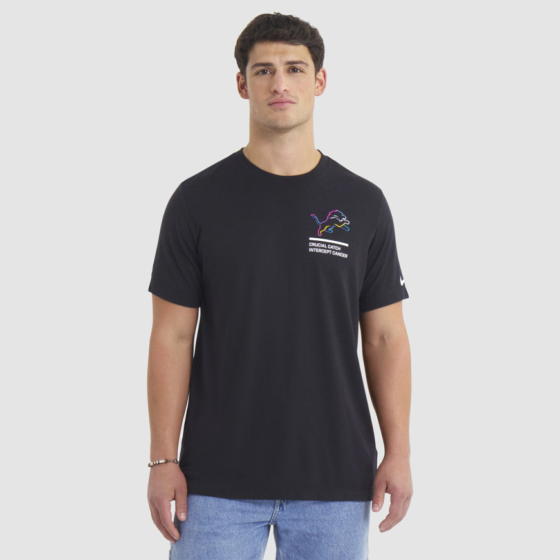 2025 NFL Crucial Catch Tri-Blend Dri-FIT T-Shirt - Detroit Lions T-shirts