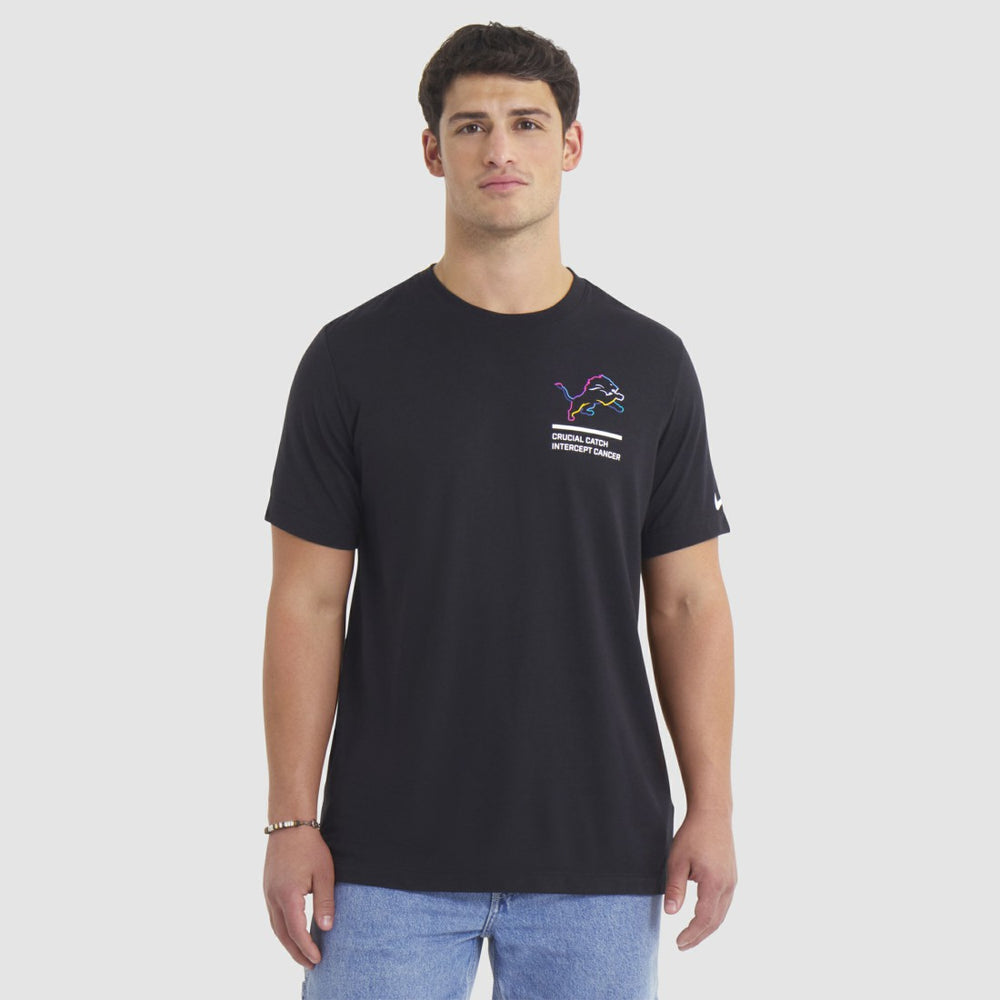 2025 NFL Crucial Catch Tri-Blend Dri-FIT T-Shirt - Detroit Lions T-shirts