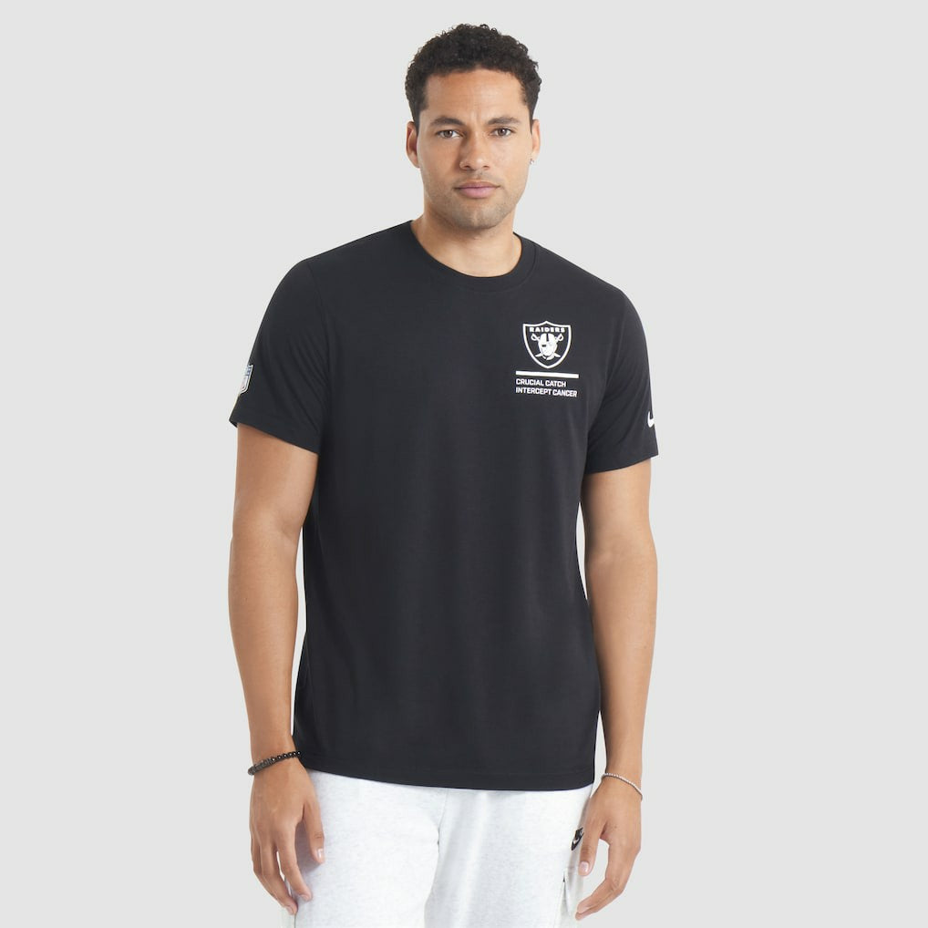 2025 NFL Crucial Catch Tri-Blend Dri-FIT T-Shirt - Las Vegas Raiders T-shirts