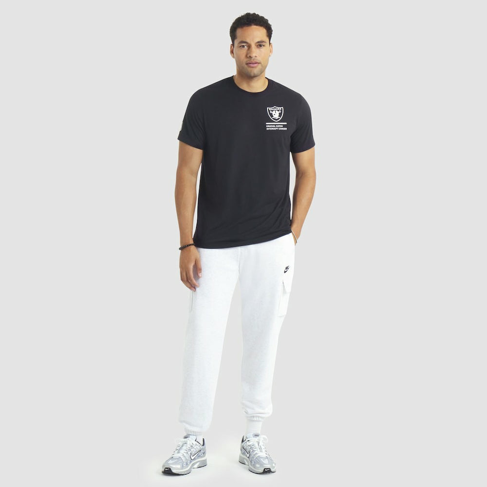 2025 NFL Crucial Catch Tri-Blend Dri-FIT T-Shirt - Las Vegas Raiders T-shirts