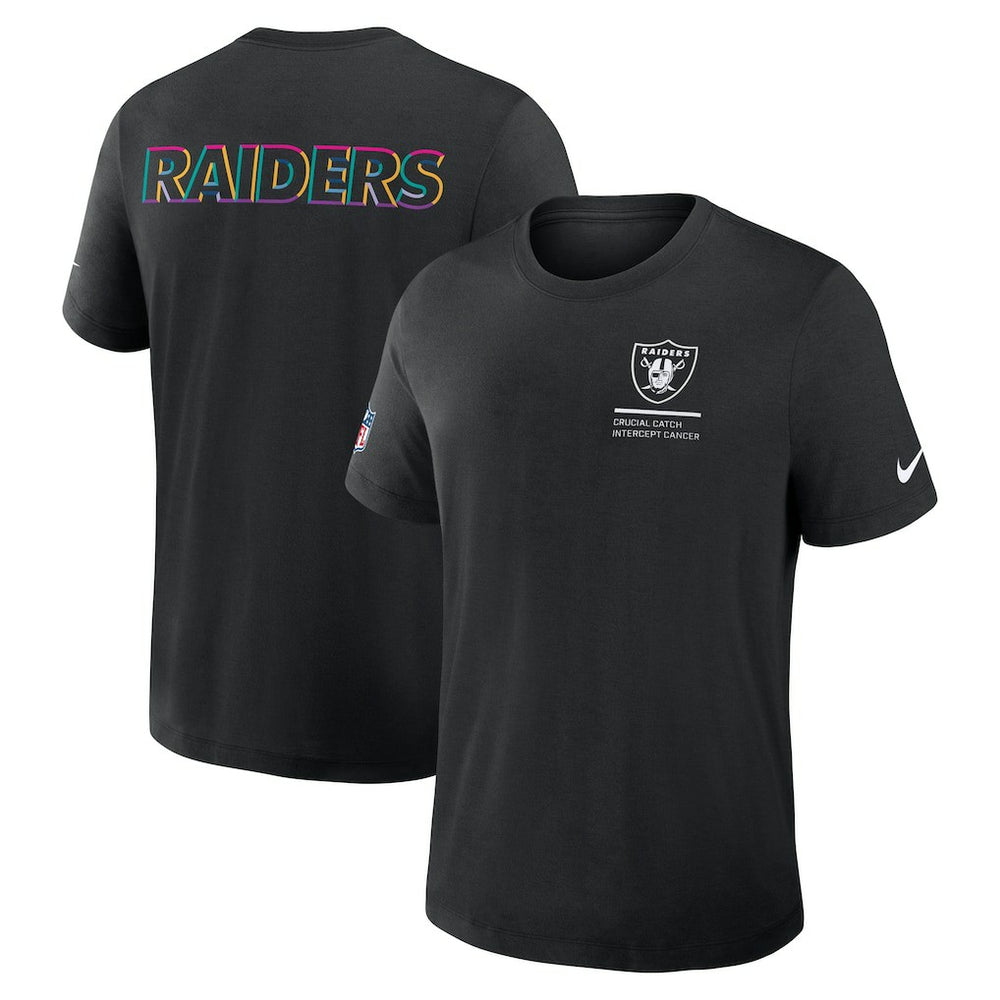 2025 NFL Crucial Catch Tri-Blend Dri-FIT T-Shirt - Las Vegas Raiders T-shirts