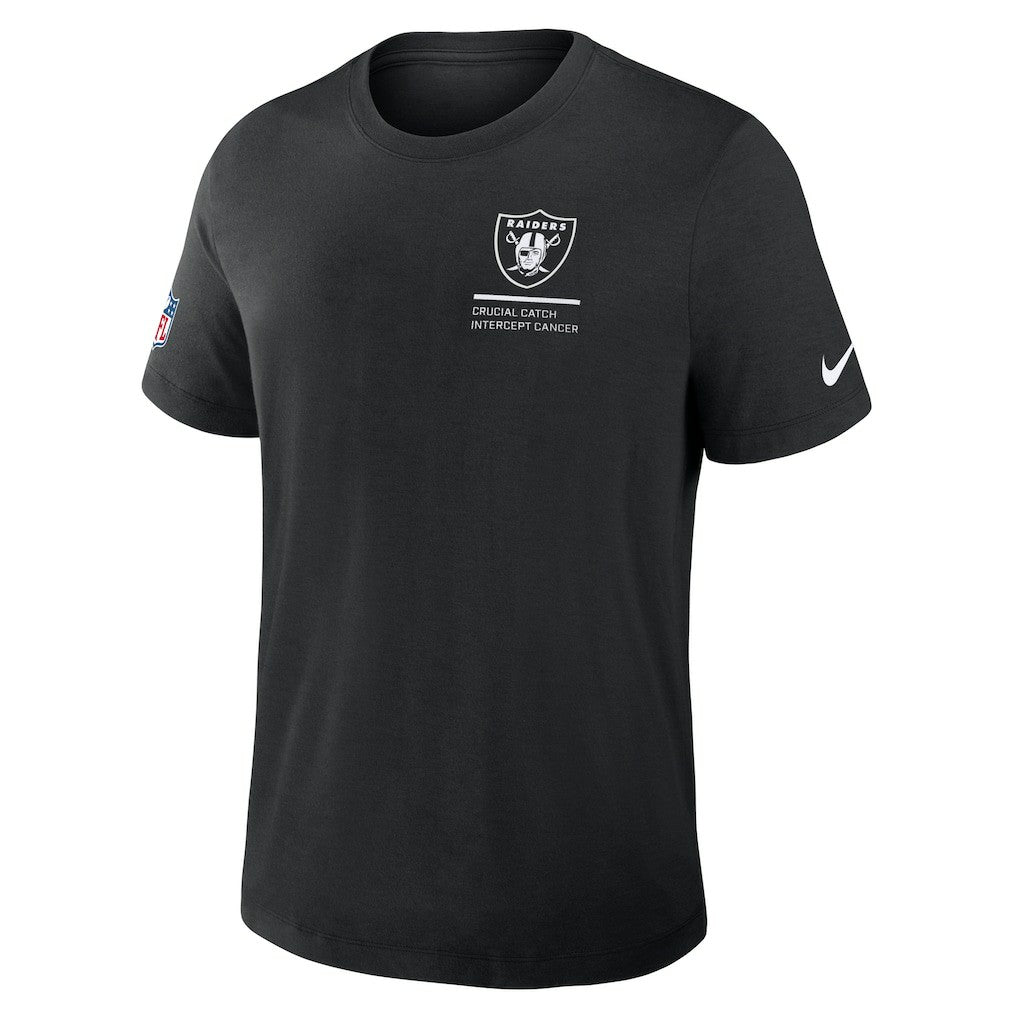 2025 NFL Crucial Catch Tri-Blend Dri-FIT T-Shirt - Las Vegas Raiders T-shirts