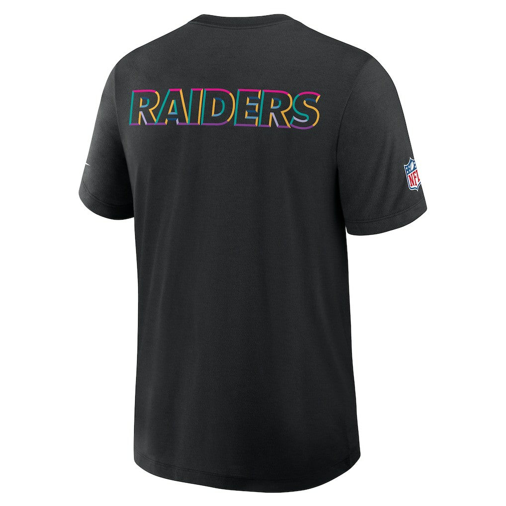 2025 NFL Crucial Catch Tri-Blend Dri-FIT T-Shirt - Las Vegas Raiders T-shirts