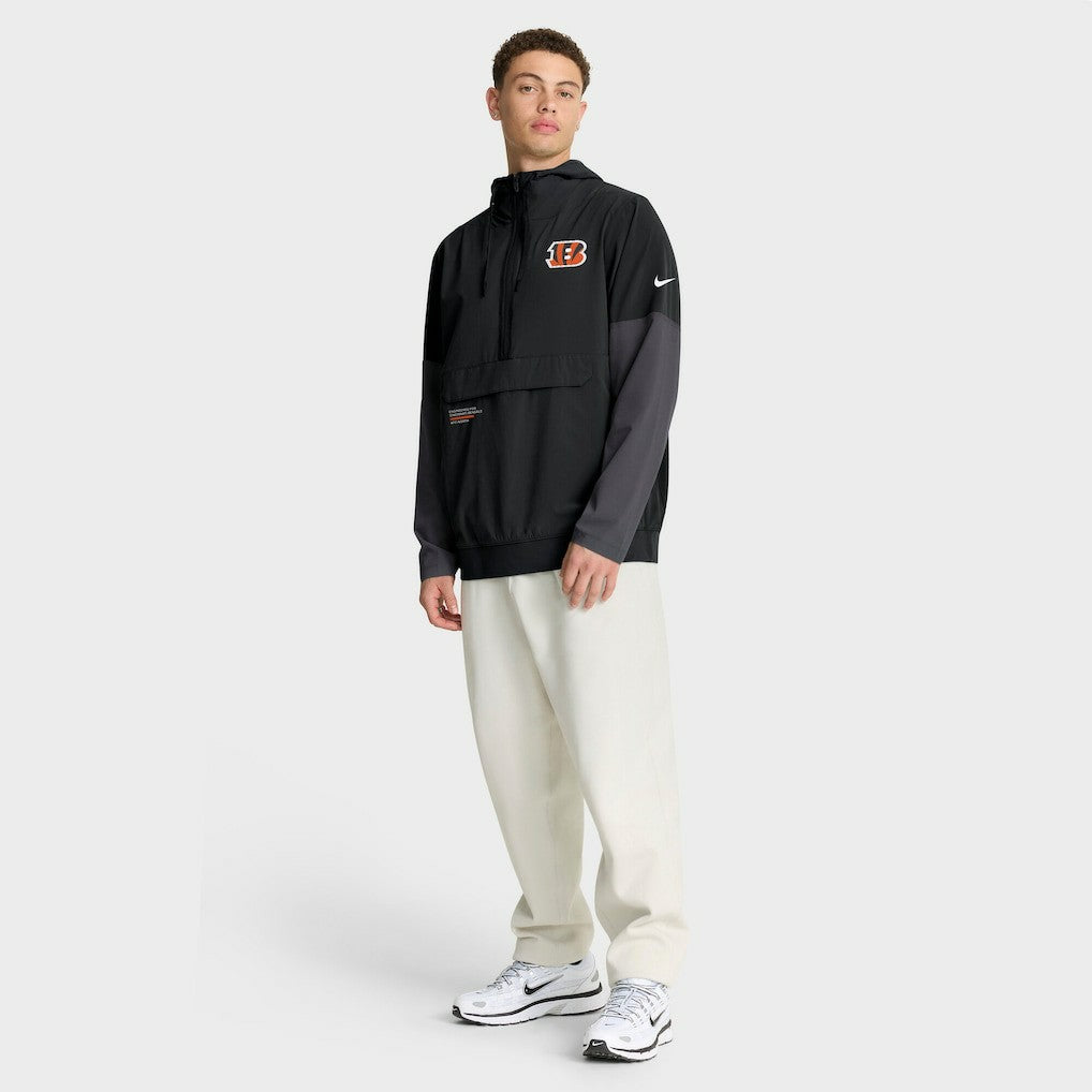 Sideline Anorak Half-Zip Hoodie Jacket - Cincinnati Bengals Hoodies