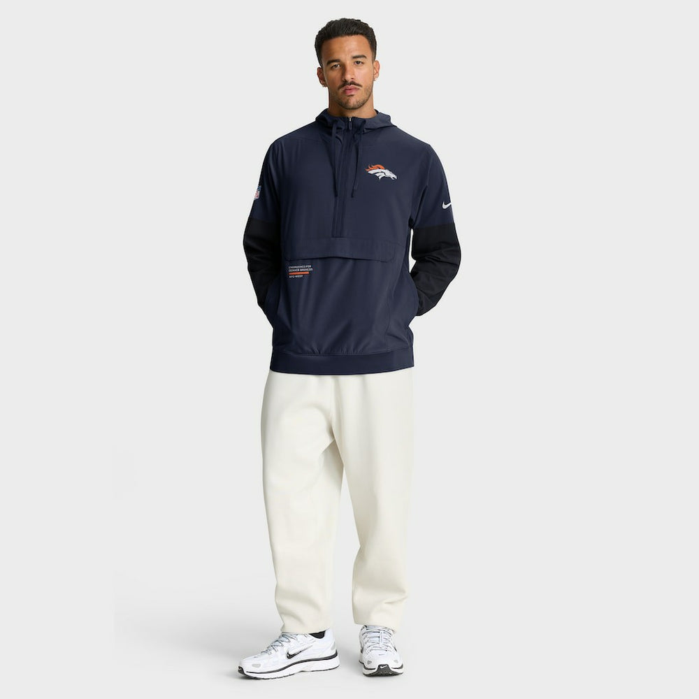 Sideline Anorak Half-Zip Hoodie Jacket - Denver Broncos Hoodies