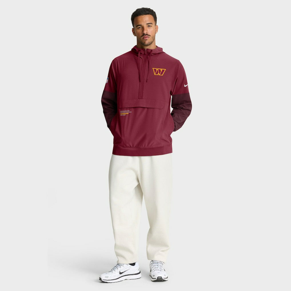 Sideline Anorak Half-Zip Hoodie Jacket - Washington Commanders Hoodies