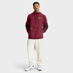 Sideline Anorak Half-Zip Hoodie Jacket - Washington Commanders Hoodies