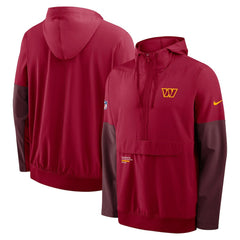 Sideline Anorak Half-Zip Hoodie Jacket - Washington Commanders Hoodies